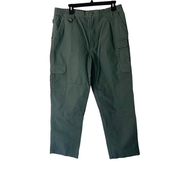 5.11 Tactical Performance Pants Mens Size 34x30 Pure Cotton Canvas 74251 Green - Picture 1 of 9
